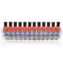 BTremary 3 Packs Clear Nail Polish Organizer Holder Shelf Rack, Acrylic Display Stand For Sunglasses Paint Essential Oils, Makeup Holder, Nail Poliahes Storage to 36 Bottles (Fit 1-2oz Bottles)