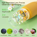 WINWEND Kids Microscope Pocket Microscope - 1000X Portable Microscope for Kids | Photo and Video Mini Microscope | 2'' Digital Little Scientist Microscope for Kids Over 3 Years Old