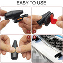 4 Pcs Deer Whistles for Vehicles, Ultrasonic & Wind Activated Deer Warning Whistles Device for Car, Deer Horn with Self-Adhesive Tape for Truck Car and Motorcycle Avoid Collision Wildlife
