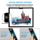TOHETO A3 Light Pad, Rechargeable Light Board for Diamond Painting, Tracing Light Box with Stand and Clip, Light Table Lightbox for Tracing, Drawing