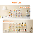 Lifewit 4 Tier Clear Display Risers Stand, Plastic Organizers for Figures, Cupcake, Perfume, Dessert, Desktop Display Stand for Organize and Decoration