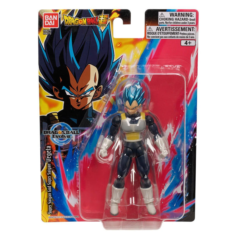 Bandai Namco - Dragon Ball Super - Super Saiyan Blue Vegeta, Dragon Ball Evolve 5" Action Figure