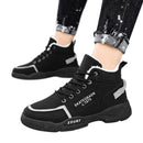 KmaiSchai Men'S Tennis Shoes Men Shoes Winter Plush Casual Men Shoes Warm Work Clothes Casual Shoes For Men Mens Shoes Leather Digital Print Socks