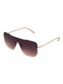 Sofia Vergara Women's Shield Gold Adult Sunglasses