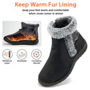 Womens Warm Faux Fur Lined Winter Snow Boots Waterproof Ankle Boots Outdoor Booties Comfortable Shoes for Wome