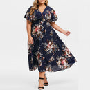 Sundresses for Women Casual Summer, Women Plus Size Maxi Dresses Floral Printed