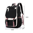Cartoon Schoolbag Kuromi Large Capacity Leisure Backpack Waterproof Shoulder Bag 6-12 Years Old