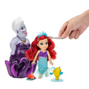 Disney Princess the Little Mermaid Ariel and Ursula 6 inch Fashion Doll Gift Set for Ages 3+