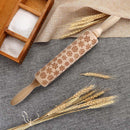 Vikakiooze under $10, Christmas Rolling Pin Engraved Carved Wood Embossed Rolling Pin Kitchen Tool
