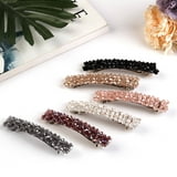 6PCS Hair Barrette Rhinestone Hair Clip Decorative Hair Side Clip Hair Accessories