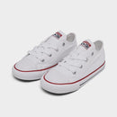 Converse Kids' Toddler Chuck Taylor Low Top Casual Shoes in White/White