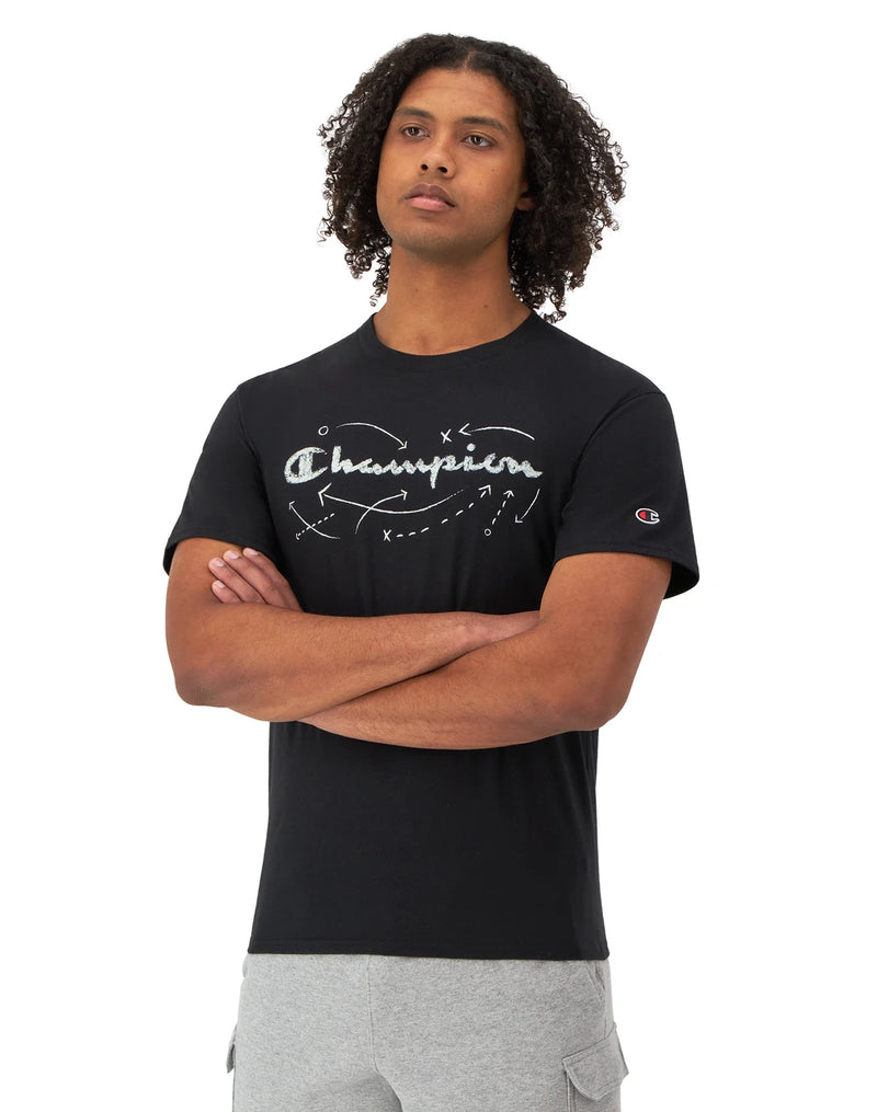 Classic Graphic T-Shirt, Script Play Lines