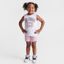 GIRLS' TODDLER JORDAN AJ23 JERSEY AND SHORTS SET