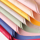 Nvzi Waterproof Floral Wrapping Paper Sheets Fresh Flower Bouquet Wrap Gift Packaging (Pink)