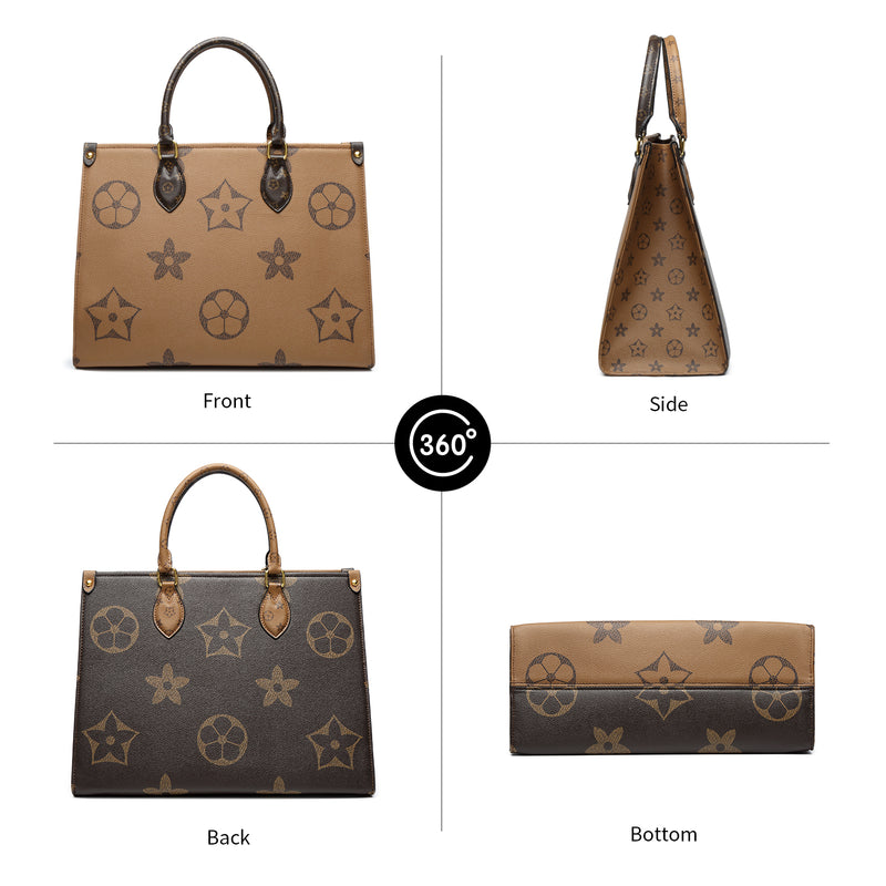 Mila Kate Top Handle Satchel Bags tote purse for Women | Women's Shoulder Purses and Handbags | Medium 13.5 X 10.3 X 5.5 Inches