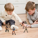 ArtCreativity Cowboy and Indian Action Figures, Set of 12,Cake Toppers, Western Party Favors for Kids