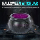 Halloween Party Decorations - Witches Cauldron with lights Mist - Black Plastic Bowl Decor - Hocus Pocus Candy Bucket Decoration f-