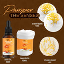 Lovery 10-Piece Almond Milk and Honey Spa Kit with Vitamin E and Shea Butter