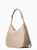 Kate Spade Mulberry Street Vivian Leather Hobo Bag. Warm Beige