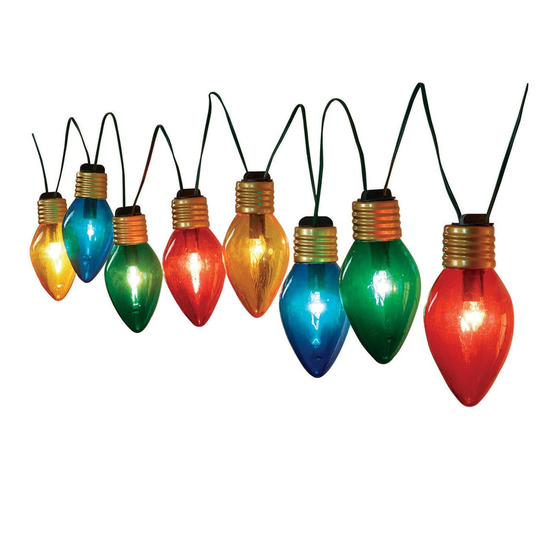 8-Count Jumbo Multi-Color C7 Christmas String Lights, 10.5 ft, by Holiday Time