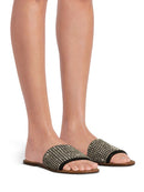Madden NYC Women's Bling Flat Slide Sandals