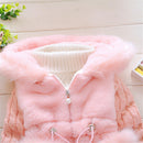 MINKIDFASHION Baby Girls Winter Little Kids Toddler Warm Jacket Coat Pink 1T