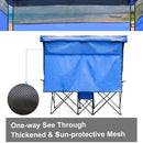 WTVIDAS Double Camping Chair with Canopy Shade Beach Chairs with Cup Holder Heavy Duty Folding Loveseat for Outside Lawn Patio