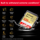 SanDisk 128GB Extreme SDXC UHS-I Memory Card - C10, U3, V30, 4K, UHD, SD Card - SDSDXVA-128G-GNCIN