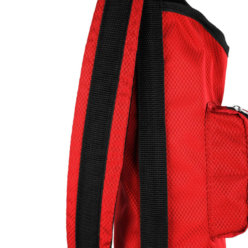 Small Red Lightweight Foldable Carry Walking Golf Club Travel Bag