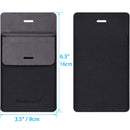 Wisdompro Pocket Protector, 3 Pack PU Leather Heavy Duty Pen Holder Pouch for Shirts, Lab Coats, Pants - Multi-Purpose - Holds Pens, Pointers, Pencils, and Notes - Black