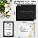 TAOPE Funeral Guest Book,Guest Book for Funeral,Celebration of Life Guest Book,Funeral Guest Book for Memorial Service,10.2” x 7.8”,Guest Sign in Book(Flower)