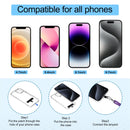 takyu Phone Lanyard, 2 Pack Adjustable Cell Phone Lanyard Crossbody Neck Strap & 2 Pack Wrist Strap with Tether Tabs Compatible for iPhone Android Smartphones- DarkPule Black