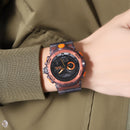 FANMIS Men's Digital Analog Outdoor Sports Watches Multi Function Military Waterproof Watch for Men LED Casual Stopwatch Alarm Tactical Army Watch Backlight, Alarm, Stopwatch (Orange)