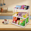 WWN 3 Tier White Candy Display - Snack holder with snack holder - Display Stand for Vendors- Cupcake display stand –Tabletop Shop Retail Display (WHITE)