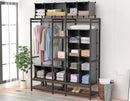 HOMIDEC Closet Organizer, 12-cube Closet Organizers and Storage, Portable Closet Storage Shelves, Clothing Storage for Kids, Closet, Bedroom, Bathroom, Office (11.8x11.8x11.8 inch), Black