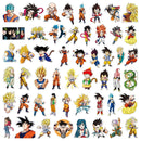 Cartoon Stickers Dragon Ball Super Anime for Kids, 50pcs Japanese Anime Stickers for Water Bottles,iPhone,Styling Cute Toys Doodle PVC Creative