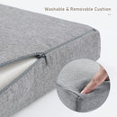 Kids Bookshelf with Reading Nook, Bookcase with Seat Cushion and Adjustable Shelf, Storage Bench with Book Rack for Bedroom, Entryway, Playroom, 15.7" D x 54.5" W x 31.5" H, White