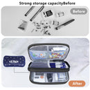 suzamed Insulin Cooler Travel Case, Double Layer Medicine Kit Diabetes Travel Case, Portable Medicine Organizer with 2Pack 150g Ice Pack TSA Approved for Insulin Pens Diabetic Supplies (Black)