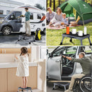 RV Step Stool Foldable 1-Step Ladder Sturdy Metal Stable Step Stool with a Non-Slip Platform Supports up to 500 lb with Non-Slip Rubber Feet, Easy to Carry