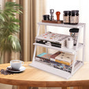 WWN 3 Tier White Candy Display - Snack holder with snack holder - Display Stand for Vendors- Cupcake display stand –Tabletop Shop Retail Display (WHITE)