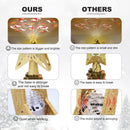 TKYHRMAS Christmas Tree Toppers Lighted with 6 Projection Modes, Christmas Star Tree Topper with Built-in LED Rotating Lights, Gold 3D Glitter Projection for Xmas Party Holiday Decorations