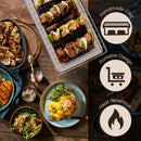 Fire Sense 60450 Yakatori Internal Grates Charcoal Chrome Cooking Grill Japanese Table BBQ Handmade Using Clay Adjustable Ventilation For Outdoor Barbecues Camping Traveling - Large - Tan