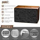 Wooden Money Saving Box, Cash Savings Box for $10000 $5000 $3000 Target Money Saving Challenge, Reusable Money Box with Counter, Cash Vault Bank with Dry Erase Pen/Savings Trackers/Rubber Band-Brown