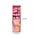 HTHJSCO Valentine's Day Artificial Flowers Soap Flower Mother's Day Gifts Bouquets