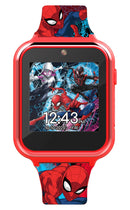 Marvel Spider Man iTime Unisex Touchscreen Smart Watch with Silicone Strap and Red Case 42MM