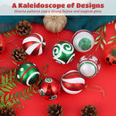 Christmas Ball Ornament Plastic 30PCS 2.36in Small Hanging Ball Xmas Decoration