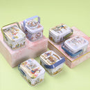 Easter Cookie Gift Tins with Handle Rabbit Bunny Tinplate Empty Candy Canister Gift Packing Box with Lids