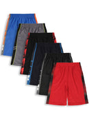 Cookie's Boys' 6-Pack Athletic Shorts With Pockets - red/multi, 8 (Big Boys)