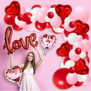 Valentine's Day Balloon Garland Arch Kit, 40" Love Foil Balloons Decoration