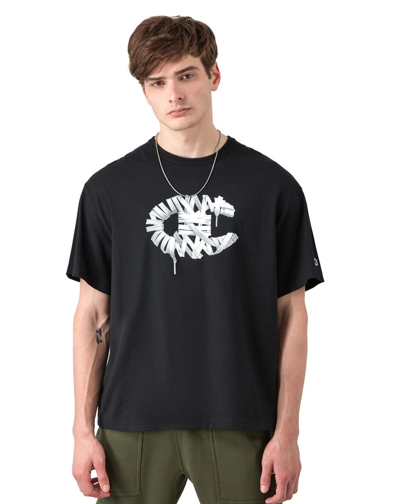 Midweight T-Shirt, Lace Photoreal Logo